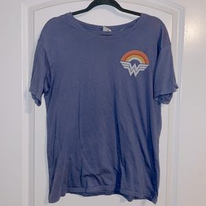JUNK FOOD Wonder Woman Blue T-Shirt - Size L